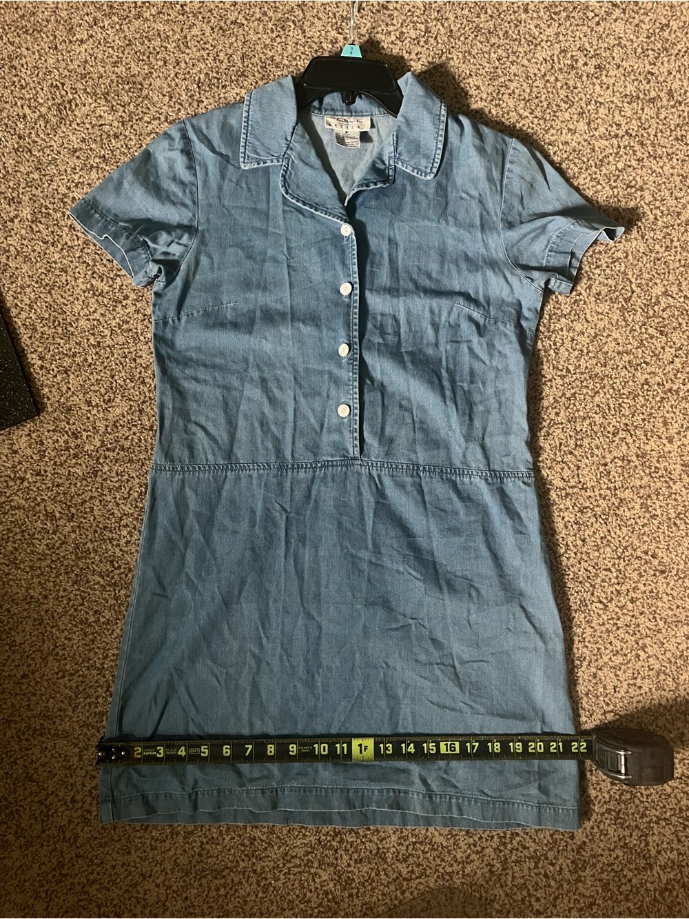 Talbots Light Blue Denim Mini Dress - Picture 9 of 10